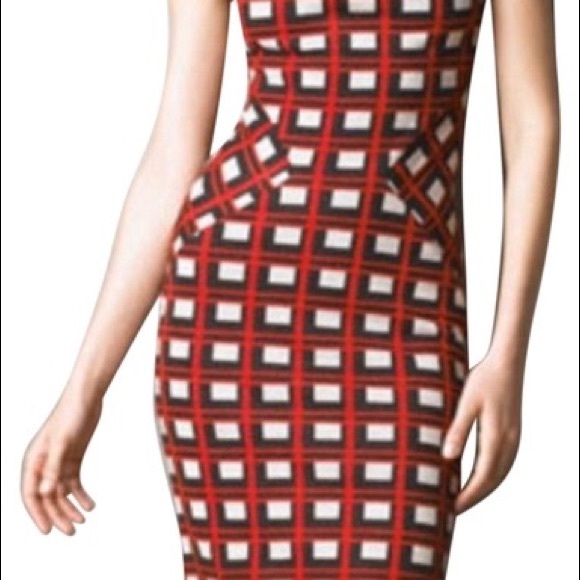 Diane Von Furstenberg Jovana Geometric Wool Dress - Picture 2 of 6